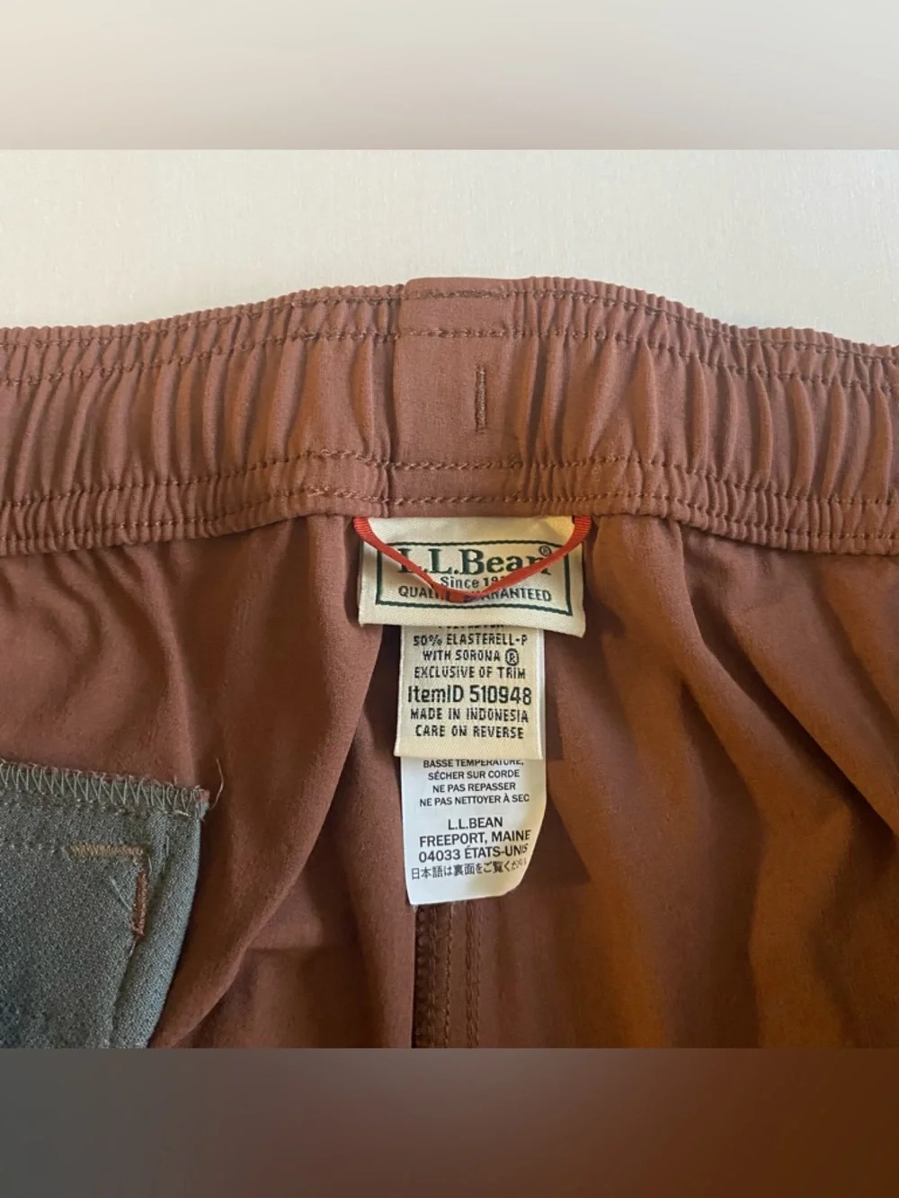 LL Bean Multisport Hike Pants Men XL 30” Woven Outdoor Trail Gorp Drawstring